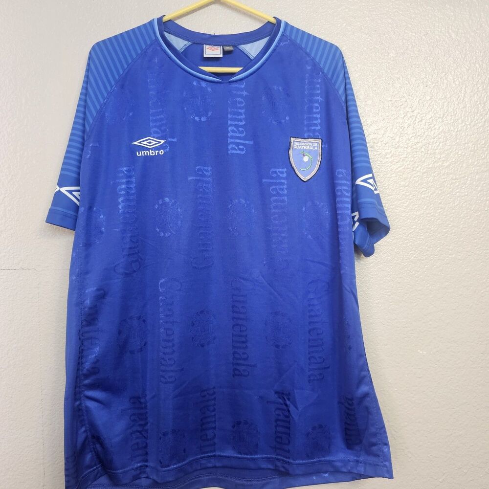 Umbro Guatemala National Team Soccer Jersey Blue XL Futbol Shirt Football EE776